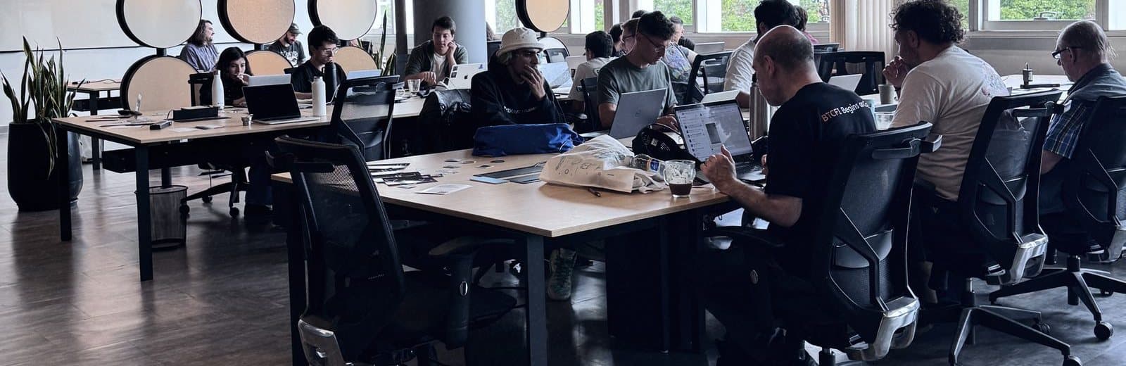 Team working at a Mimic hackathon